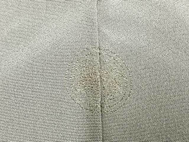平和屋着物●上質な色無地 灰青色 丹後ちりめん 反端付き 正絹 逸品 未使用 AABM4268fy