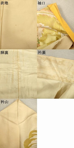 平和屋着物●豪華振袖 刺繍 鳳凰 金銀糸 金彩 正絹 逸品 AABM4284ck