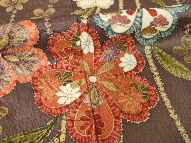 平和屋着物●豪華振袖 絞り 花籬文 正絹 逸品 AABM4308ck