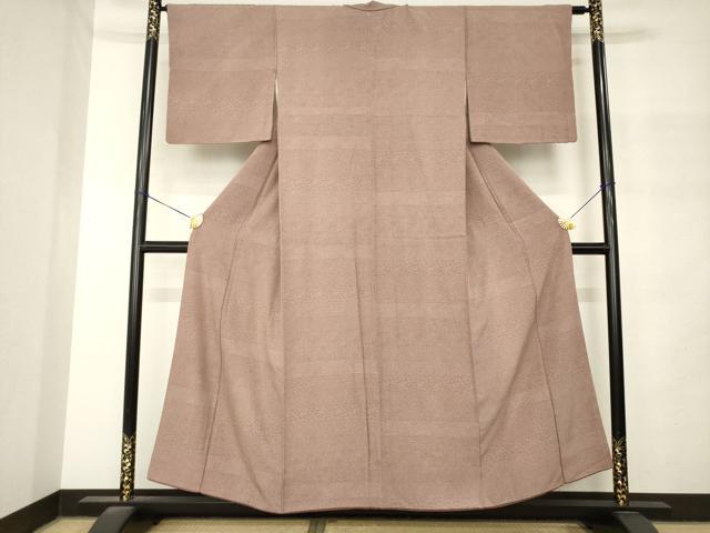 平和屋着物●江戸小紋 横段吉祥文 正絹 逸品 AABM4318ck