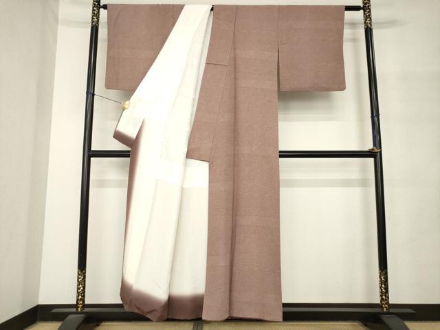 平和屋着物●江戸小紋 横段吉祥文 正絹 逸品 AABM4318ck