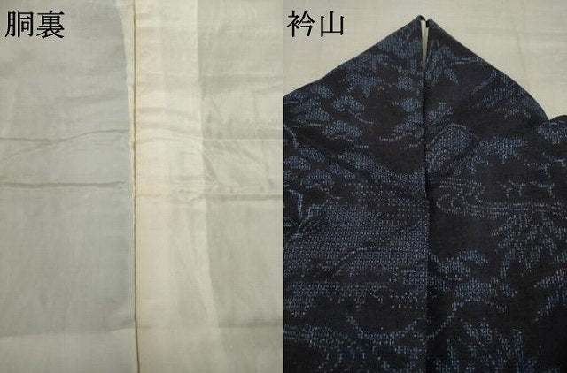 平和屋着物●人間国宝 田中林次 本場結城紬 重要無形文化財 100亀甲 流水風景花文 証紙付き 正絹 逸品 AABM4329ck