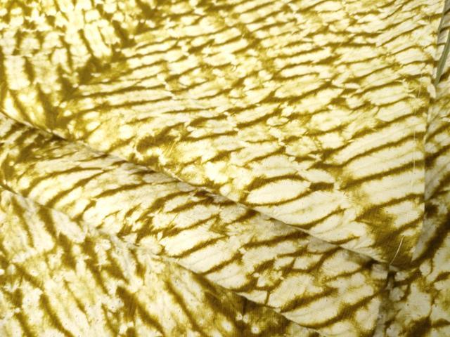 平和屋着物●上質な紬 総絞り 霞文 正絹 逸品 AABM4345ck