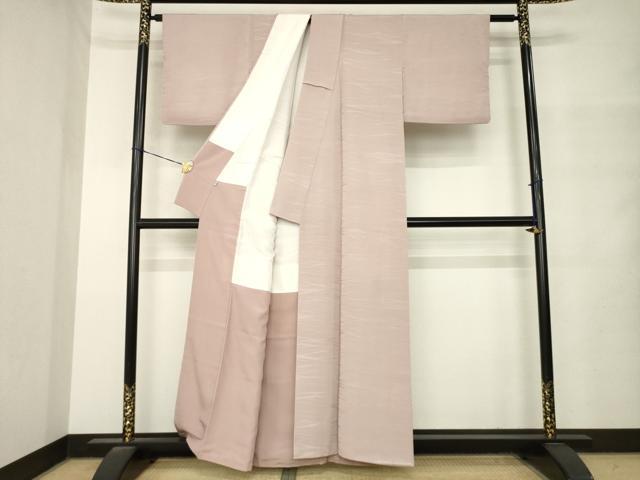 平和屋着物●創業460年・千總 色無地 春の潮 薄柿色 正絹 逸品 AABM4350ck
