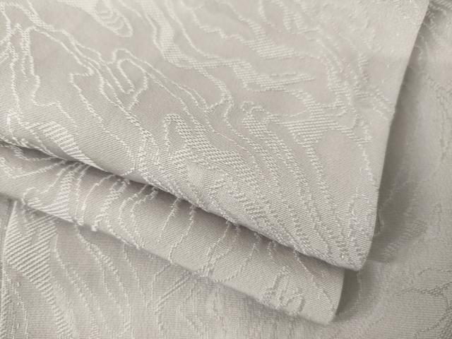 平和屋着物●上質な色無地 墨流し地紋 枯野色 正絹 逸品 AABM4362ck