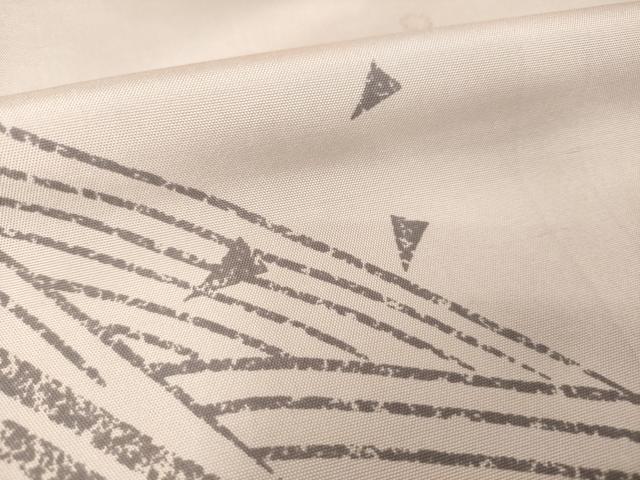 平和屋着物●白山紬 訪問着 玉繭白山 立波文 やまと誂製 証紙付き 正絹 逸品 AABM4387ck