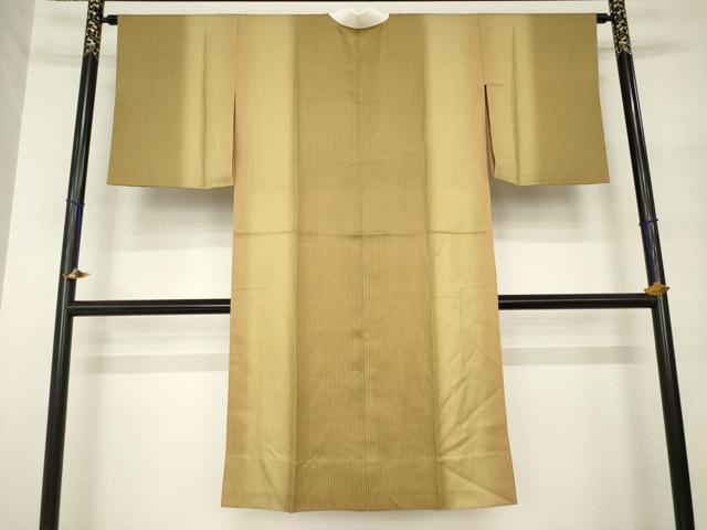 平和屋着物●長襦袢 無双仕立て 紗綾形地紋 間道 暈し染め 正絹 逸品 AABM4396ck