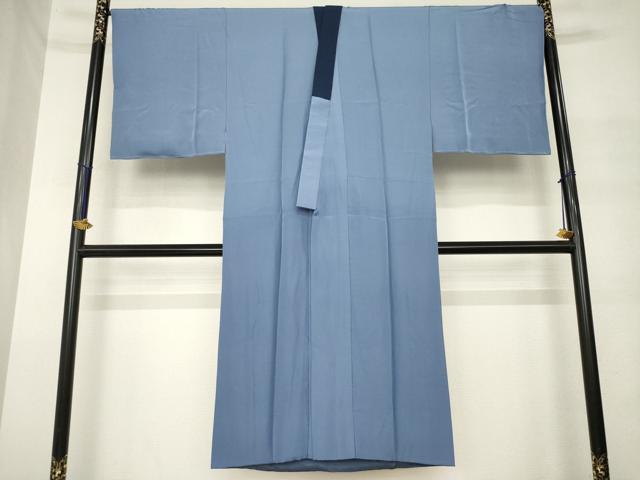 平和屋着物●男性 長襦袢 袷 遠山風景文 正絹 逸品 AABM4399ck