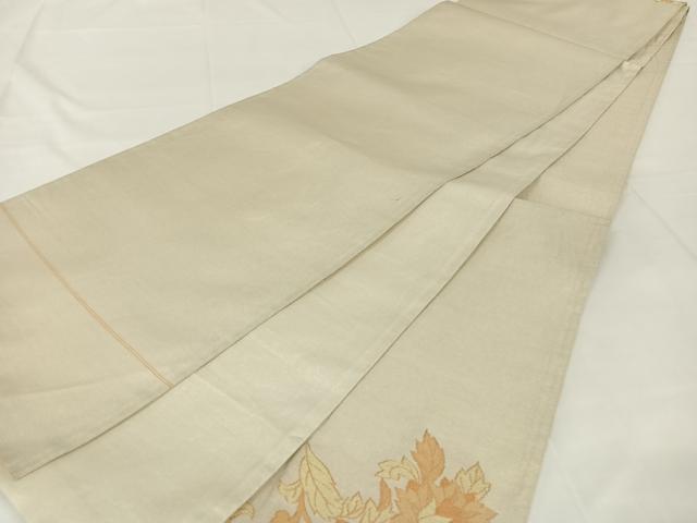 平和屋着物◎爪掻き本綴れ 太鼓柄袋帯 飾花文 金糸 正絹 逸品 AABM4436dk
