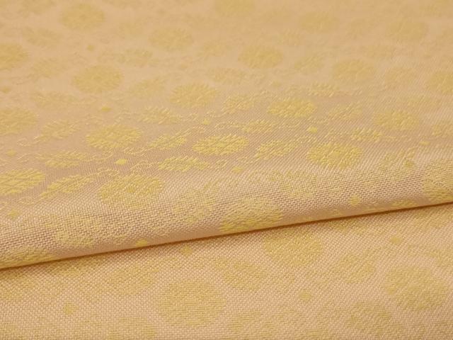 平和屋着物*夏物 お召 黄金糸 花菱文 正絹 逸品 AABM4457jd