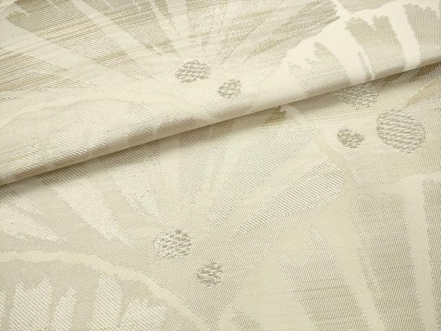 平和屋着物●西陣 川島織物 六通柄 本袋帯 松葉文 銀糸 正絹 逸品 AABM4826pf