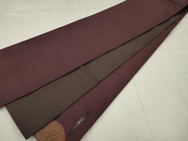 平和屋着物●太鼓柄袋帯 紬地 双鳥花文 金彩 正絹 逸品 AABM4831pf