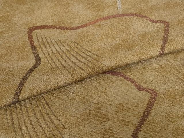 平和屋着物●西陣 川島織物 六通柄 本袋帯 幾何学文様 正絹 逸品 AABM4867pf