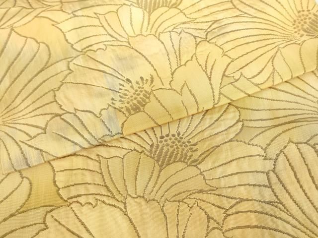 平和屋着物●西陣 川島織物 六通柄 本袋帯 花尽くし 三越扱い 正絹 逸品 AABM4923pf