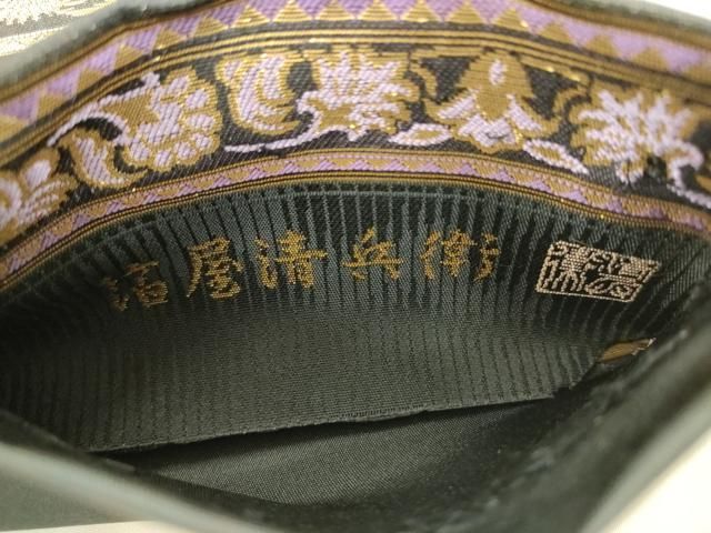 平和屋着物●西陣織 陰山織物謹製 箔屋清兵衛 六通柄袋帯 横段花文 金糸 正絹 逸品 AABM4947pf
