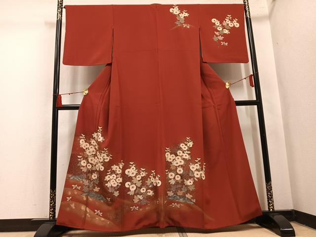 平和屋着物●訪問着 枝菊 金彩 正絹 逸品 AABM5048ph