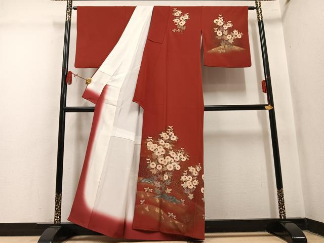 平和屋着物●訪問着 枝菊 金彩 正絹 逸品 AABM5048ph