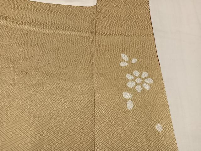 平和屋着物●訪問着 絞り 草花文 金彩 正絹 逸品 AABM5054ph
