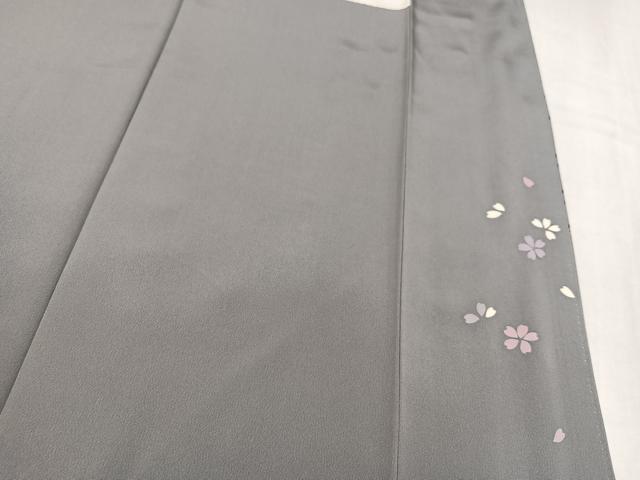 平和屋着物●訪問着 駒刺繍 瓢箪雪輪兎花文 正絹 逸品 AABM5062ph