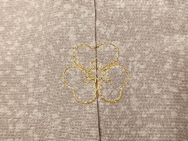 平和屋着物●中国三大刺繍 汕頭刺繍 スワトウ刺繍 訪問着 花唐草文 金彩 正絹 逸品 AABM5160ph