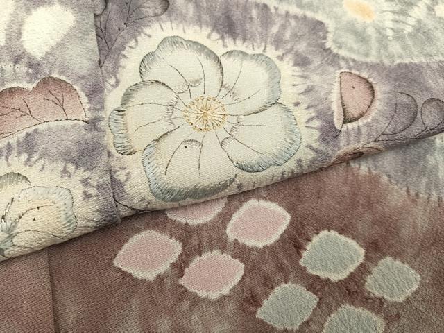 平和屋着物●豪華色留袖 辻が花 絞り 刺繍 正絹 逸品 AABM5166ph