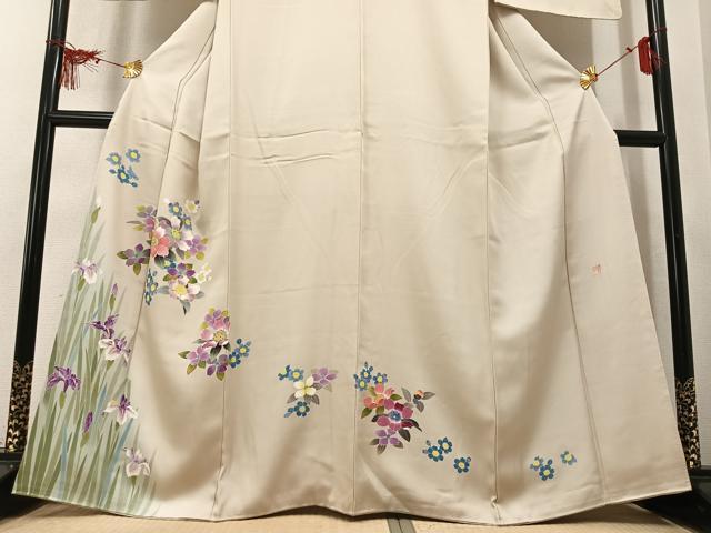 平和屋着物●訪問着 友禅 作家物 草花文 暈し染め 正絹 逸品 AABM5178ph