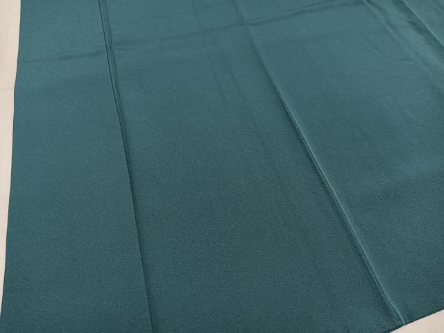 平和屋着物●上質な色無地 錆浅葱色 正絹 逸品 AABM5183ph