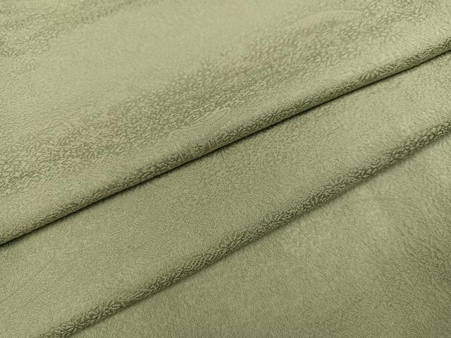 平和屋着物●上質な色無地 風景草花地紋 利休茶色 正絹 逸品 AABM5188ph