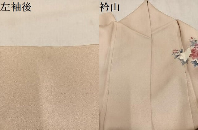平和屋着物●訪問着 友禅 風景草花文 暈し染め 正絹 逸品 AABM5191ph