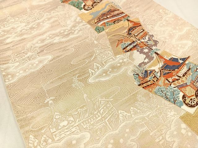平和屋着物◎六通柄袋帯 唐織 祇園祭献上 金糸 正絹 逸品 AABM5323bw
