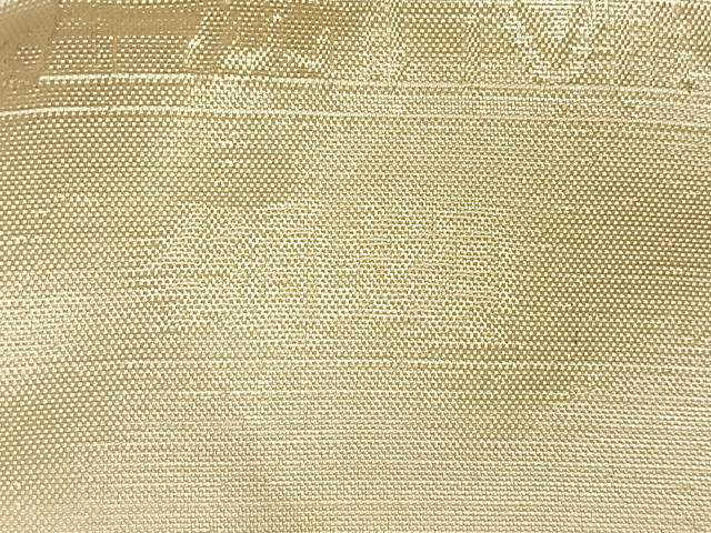 平和屋着物◎全通柄袋帯 纐纈 風景文 鳥の子色 正絹 逸品 AABM5388bw