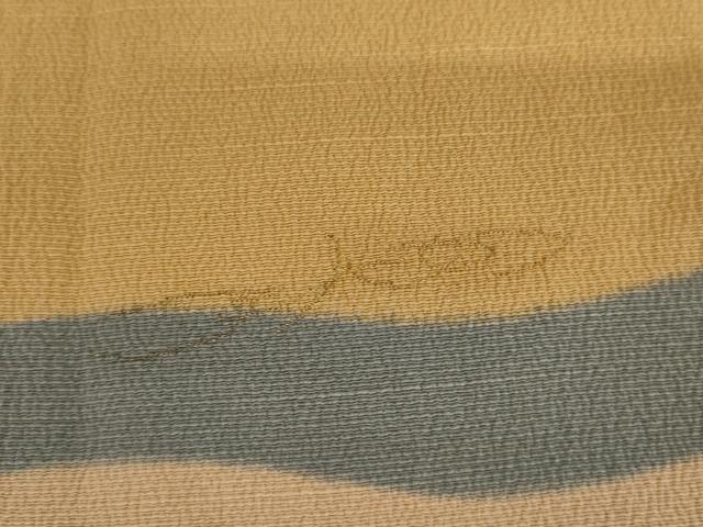 平和屋着物●ファッションデザイナー HIROKO KOSHINO コシノヒロコ 訪問着 霞文 お召縮緬 正絹 逸品 AABM5470cs