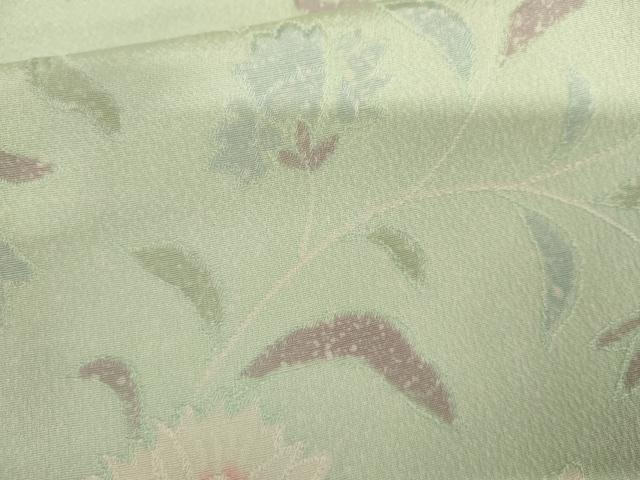 平和屋着物●上質な小紋 地紋起こし 枝花文 正絹 逸品 AABM5482cs