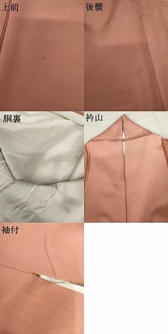 平和屋着物●上質な色無地 薄紅色 正絹 逸品 AABM5542cs