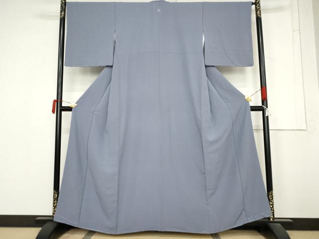 平和屋着物●上質な色無地 無地紫色 小田急百貨店扱い 正絹 逸品 未使用 AABM5553cs