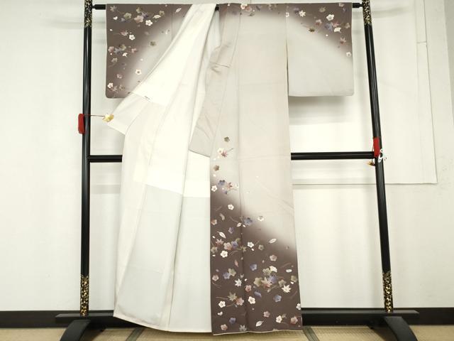 平和屋着物●皇室デザイナー 中村乃武夫 訪問着 吹寄せ花文 暈し染め 金彩 正絹 逸品 AABM5566cs