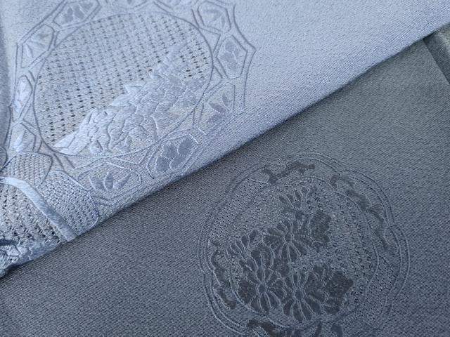 平和屋着物●中国三大刺繍 スワトウ刺繍 汕頭刺繍 総刺繍 訪問着 花絵皿文 暈し染め 正絹 逸品 未使用 AABM5591cs