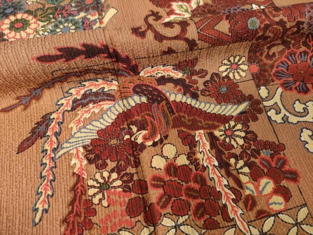平和屋着物●訪問着 鳳凰花文 正絹 逸品 AABM5699ck