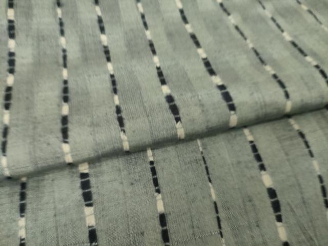 平和屋着物●上質な紬 竜巻絞り 正絹 逸品 AABM5705ck