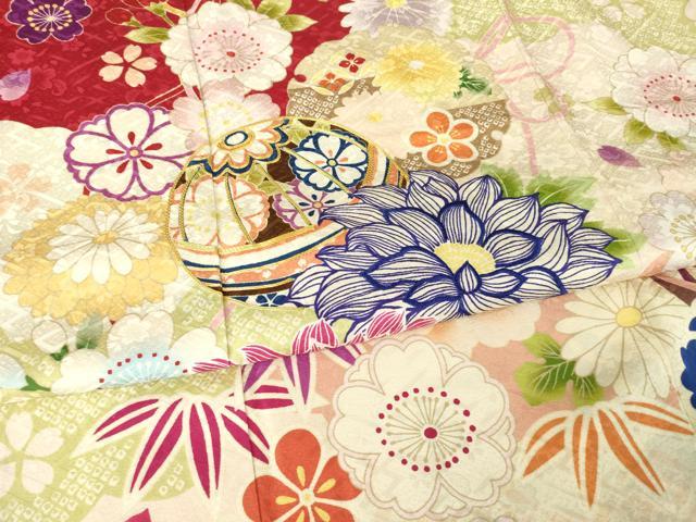 平和屋着物●豪華振袖 駒刺繍 花毬文 ロング丈 正絹 逸品 AABM5706ck