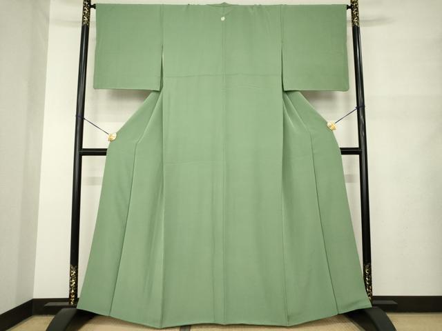 平和屋着物●上質な色無地 岩井茶色 正絹 逸品 AABM5710ck