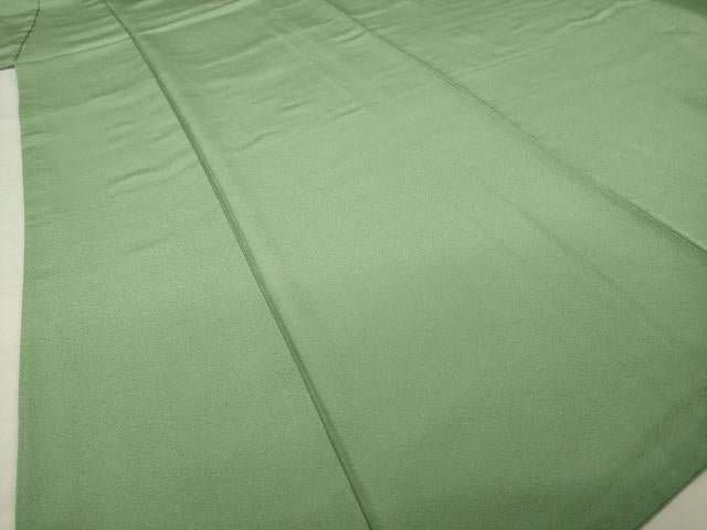 平和屋着物●上質な色無地 岩井茶色 正絹 逸品 AABM5710ck