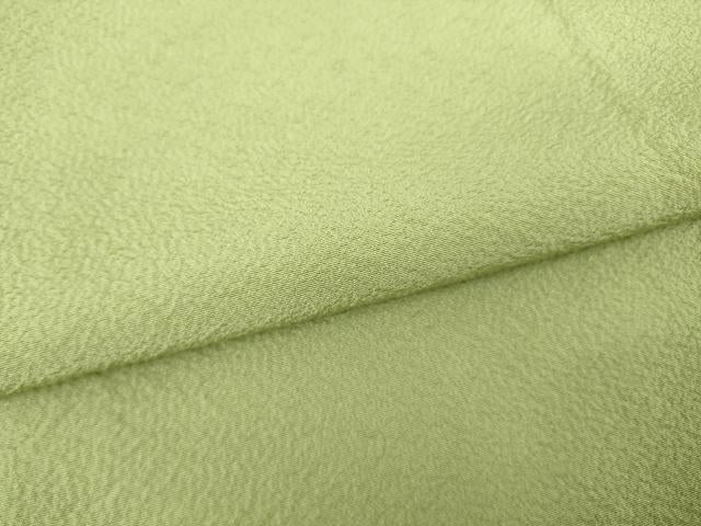 平和屋着物●上質な色無地 黄海松茶色 正絹 逸品 AABM5711ck