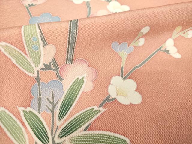 平和屋着物●訪問着 友禅 松竹梅吉祥文 正絹 逸品 AABM5716ck