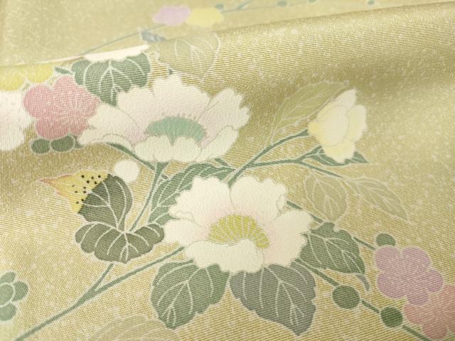 平和屋着物●訪問着 友禅 枝花文 暈し染め 正絹 逸品 未使用 AABM5725ck