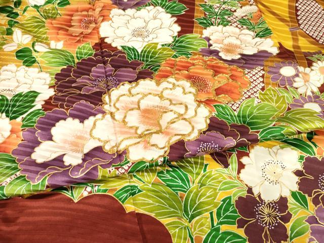 平和屋着物●豪華振袖 駒刺繍 花籬文 正絹 逸品 AABM5743ck