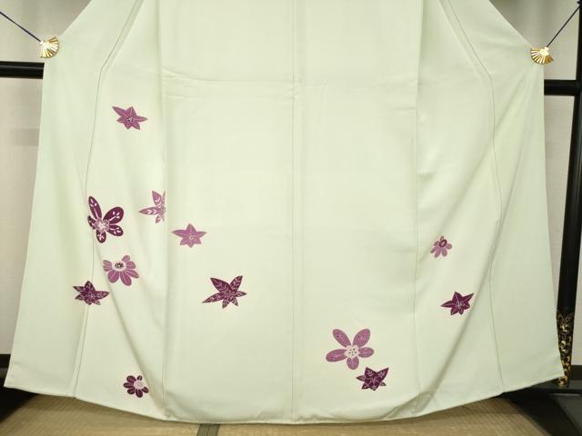 平和屋着物●訪問着 舞花文 暈し染め 正絹 逸品 AABM5753ck