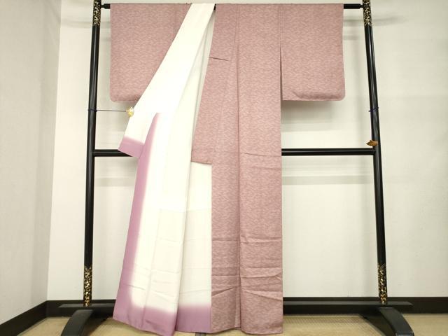平和屋着物●江戸小紋 松尽くし 正絹 逸品 AABM5771ck