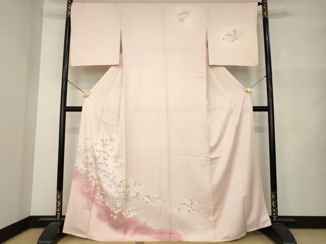 平和屋着物●訪問着 花籬文 暈し染め 正絹 逸品 AABM5779ck