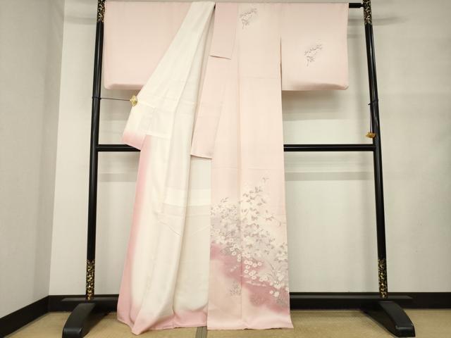平和屋着物●訪問着 花籬文 暈し染め 正絹 逸品 AABM5779ck